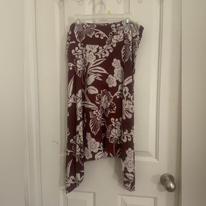 Hawaiian print skirt